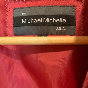Deep pink Michael Michelle suede jacket